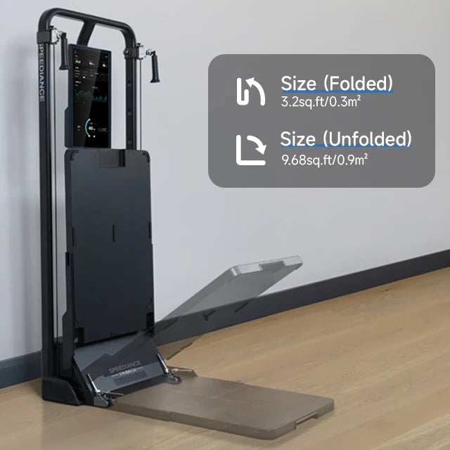 Intelligent treningsspeil for hjemmegym, motstandstrening og veggmontering.