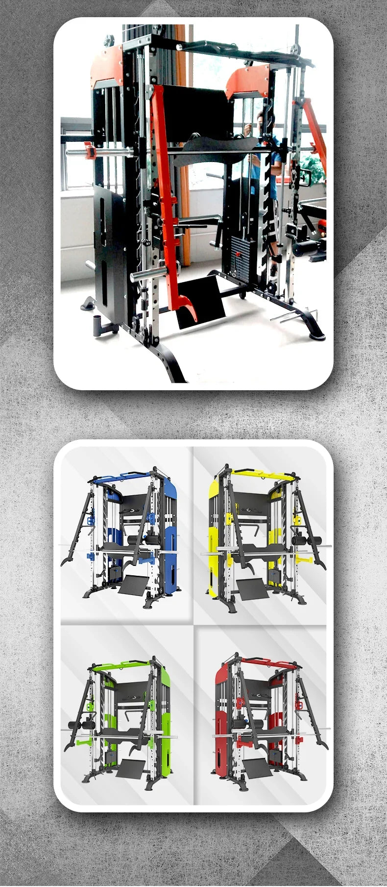Styrketreningsutstyr for kommersiell bruk – multifunksjonell kabelmaskin for bodybuilding og fitness.