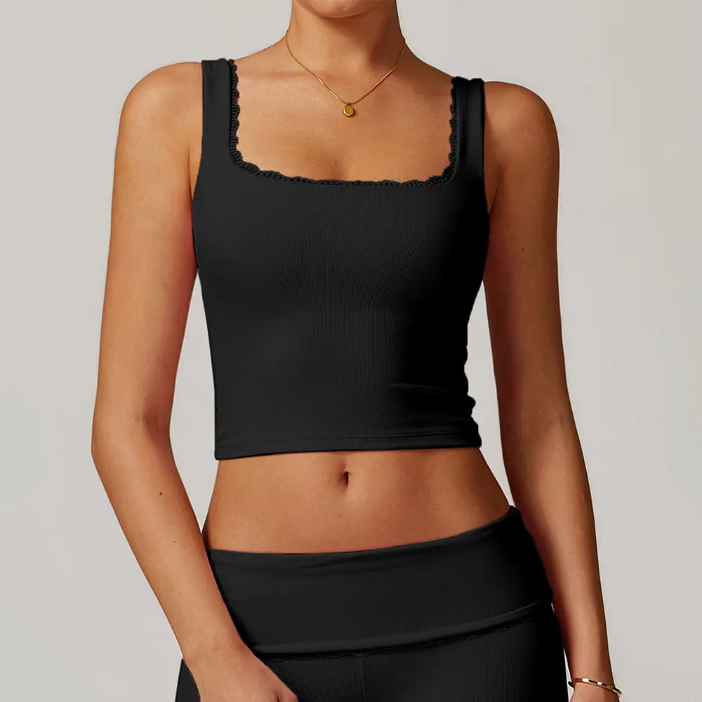 Trenings-BH og Tank Top – elastisk, komfortabel og støtabsorberende for høyintensiv trening!
