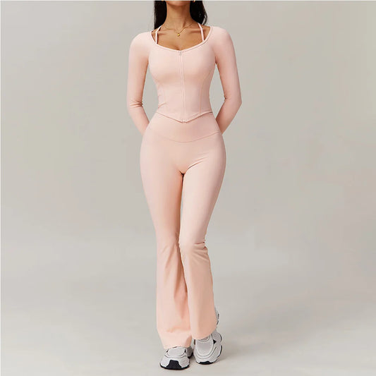 Treningssett for dame – 2-delt sett med leggings og sports-BH. Perfekt for trening!