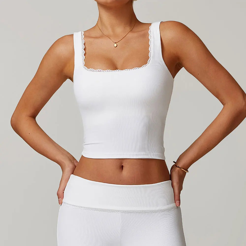 Trenings-BH og Tank Top – elastisk, komfortabel og støtabsorberende for høyintensiv trening!