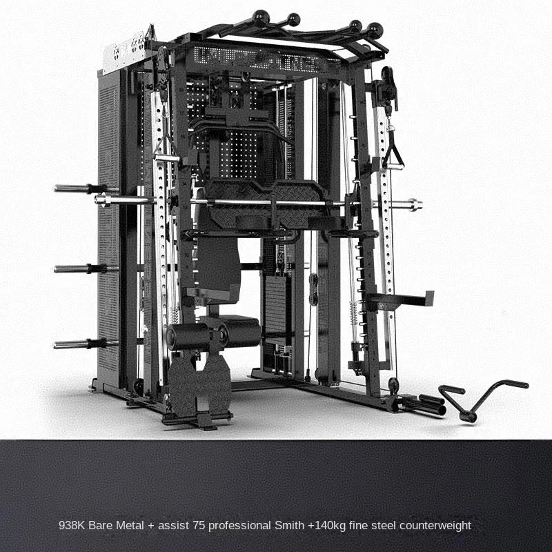 Multifunksjonell Smith-maskin – solid design med vektstabel, perfekt for hjemmegym og kommersiell bruk.