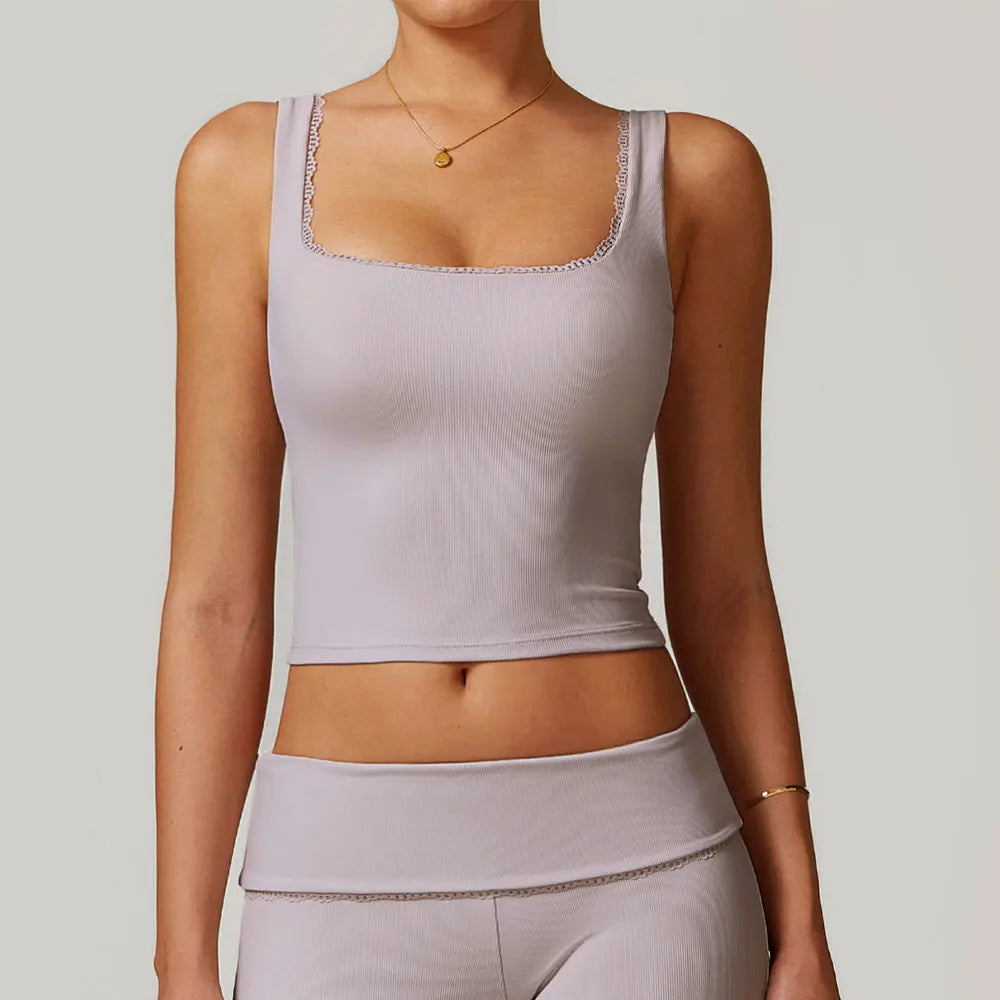 Trenings-BH og Tank Top – elastisk, komfortabel og støtabsorberende for høyintensiv trening!