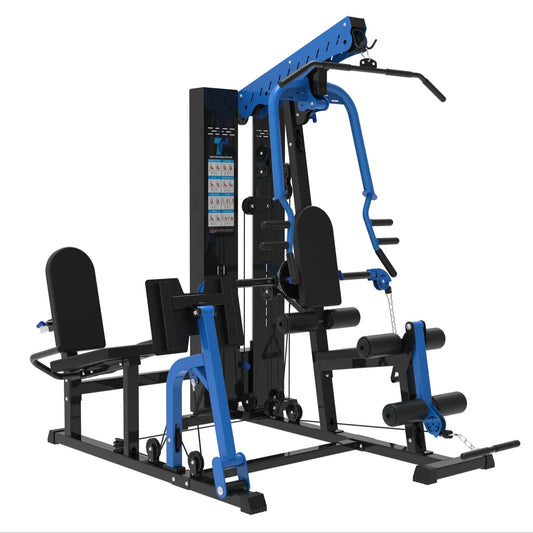 Hjemmegym multifunksjonell enkeltstasjon med vektstakk.